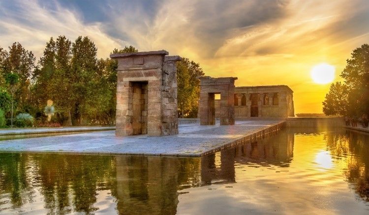 Le temps de Debod monument à ne pas manquer à Malaga